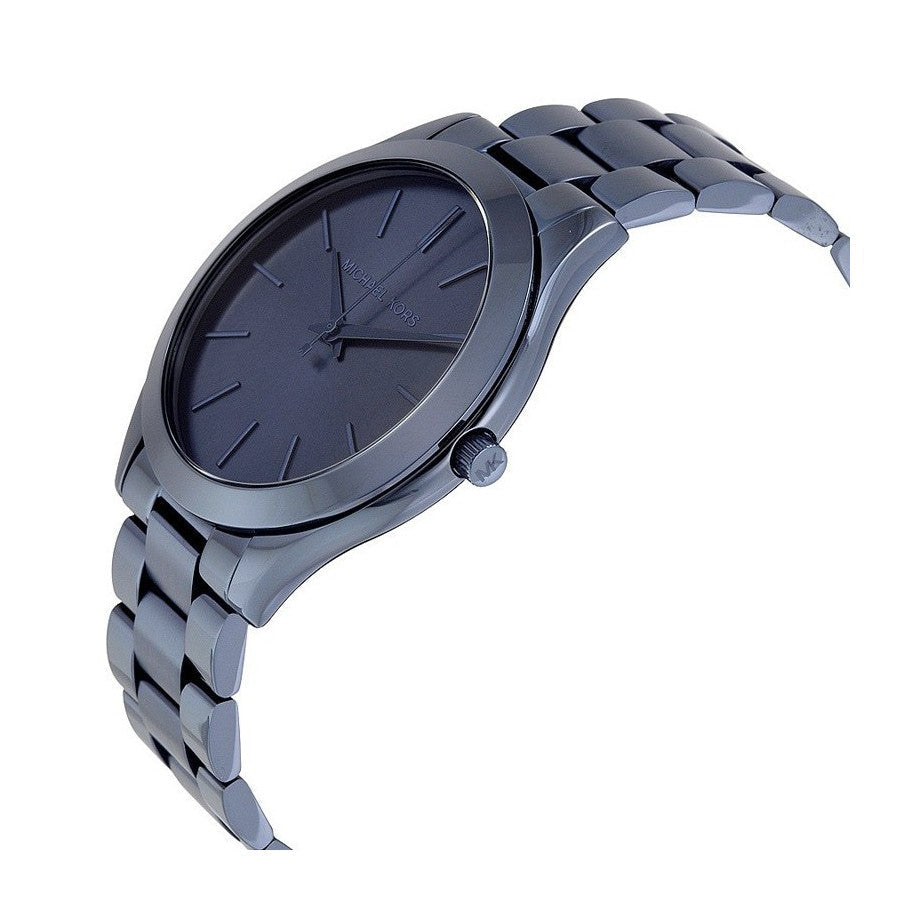 Michael Kors MK3419 Slim Runway Blue Dial Blue Ion-plated Women's Watch