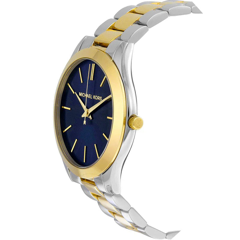 Michael Kors MK3479 Slim Runway Blue Dial Two tone Women's Watch