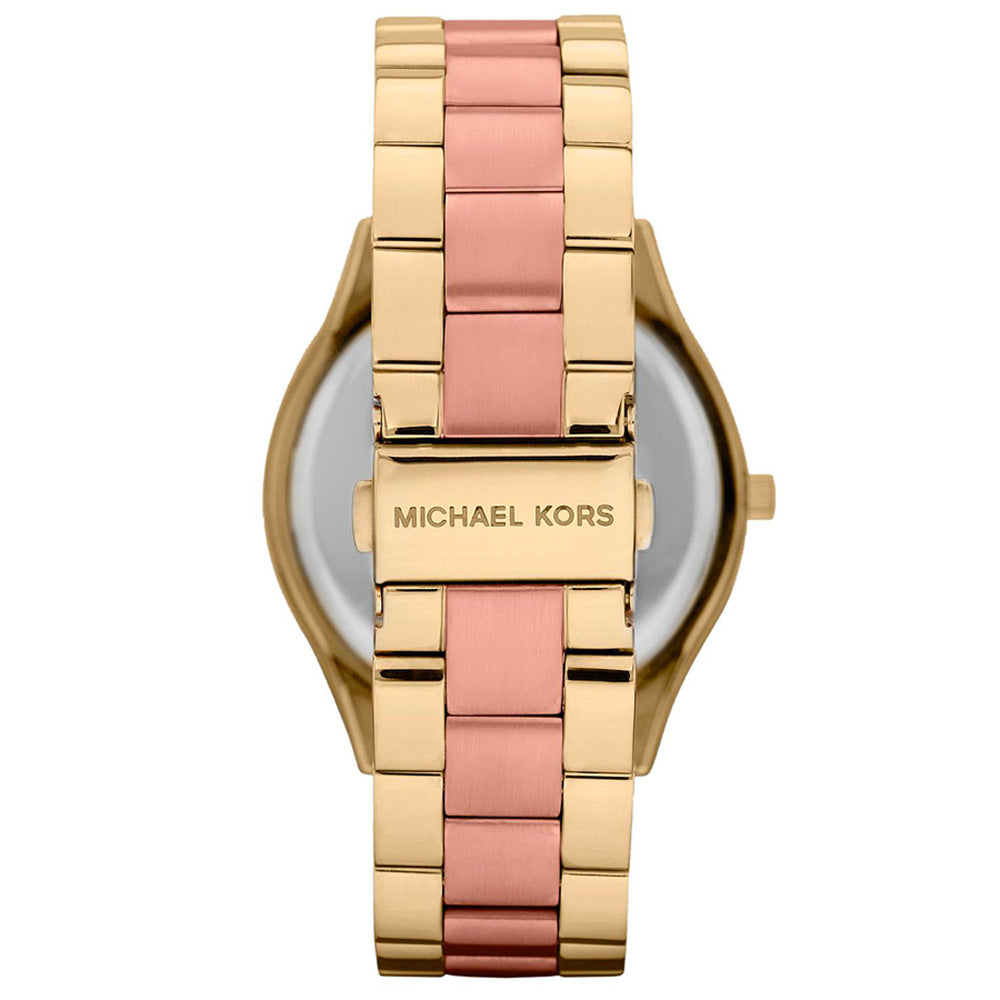 Michael Kors MK3493 Slim Runway Pink Dial Gold Women's Watch