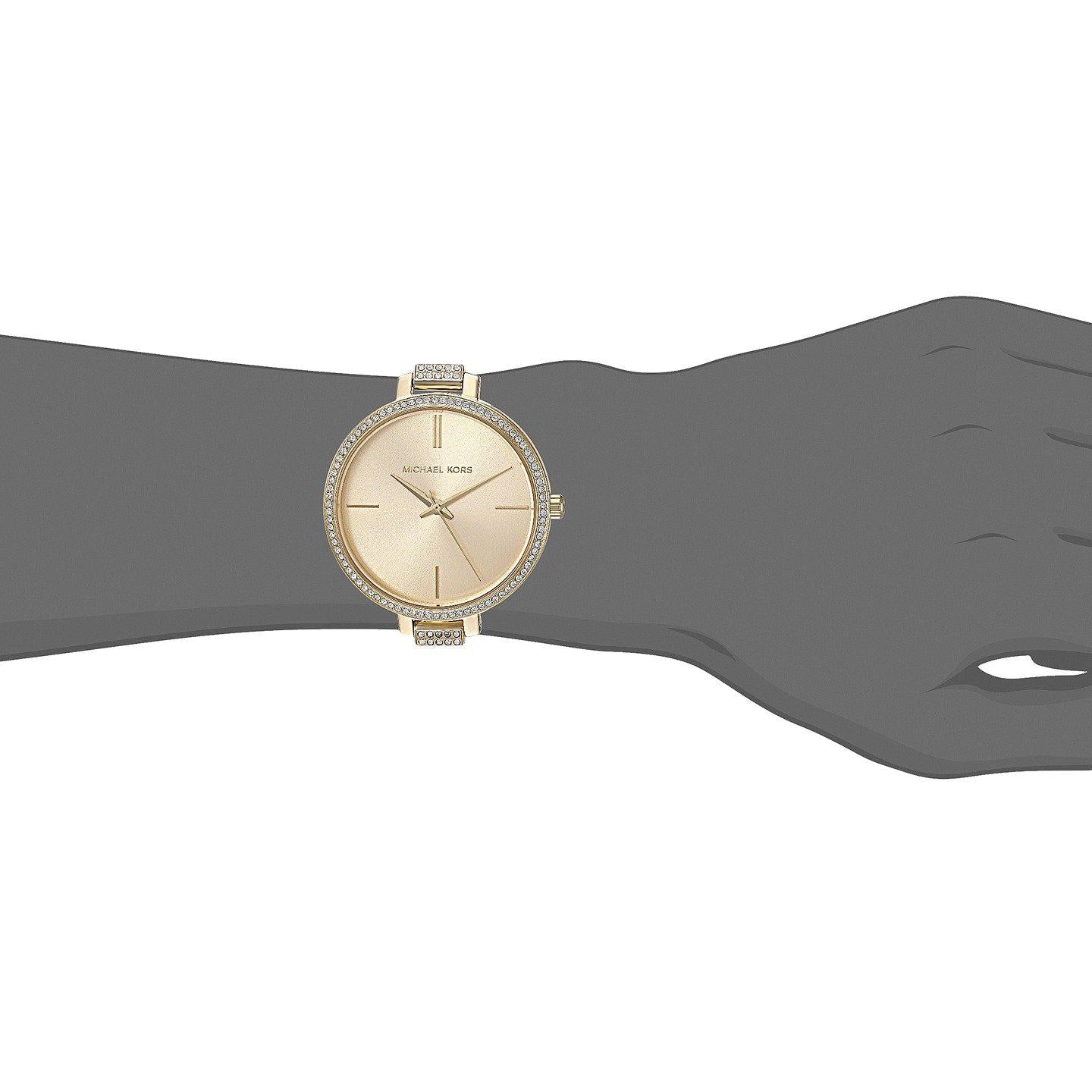 Michael Kors MK3784 Jaryn Crystal Gold Sunray Dial Women's Watch