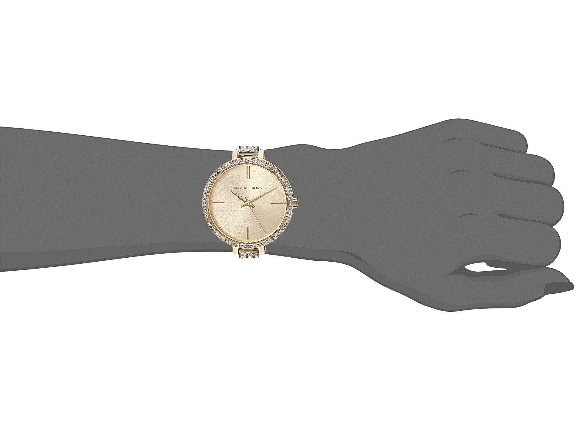 Michael Kors MK3784 Jaryn Crystal Gold Sunray Dial Women's Watch