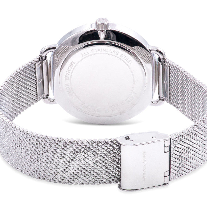 Michael Kors MK3843 Portia Crystal Quartz Silver Dial Women's Watch