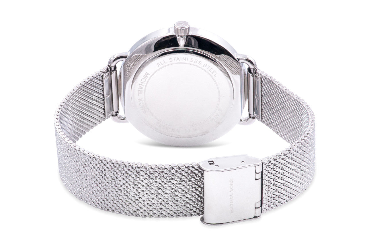 Michael Kors MK3843 Portia Crystal Quartz Silver Dial Women's Watch