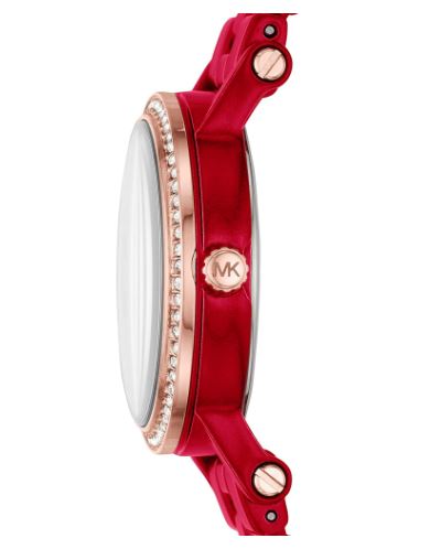 Michael Kors MK3896 Norie Crystal Red Dial Women's Watch