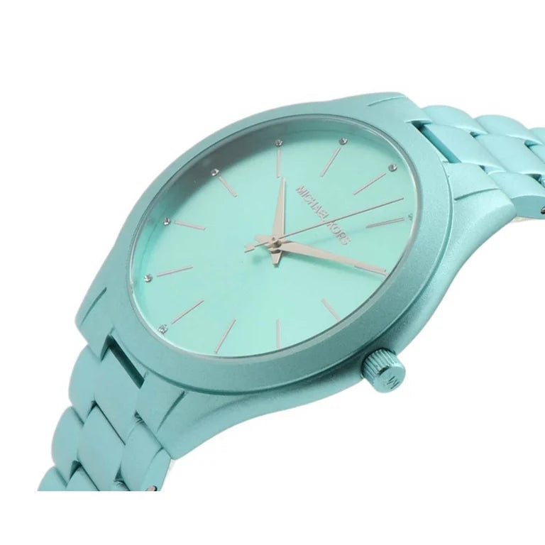 Michael Kors MK4525 Analog Quartz Blue Dial Aluminum Women's Watch