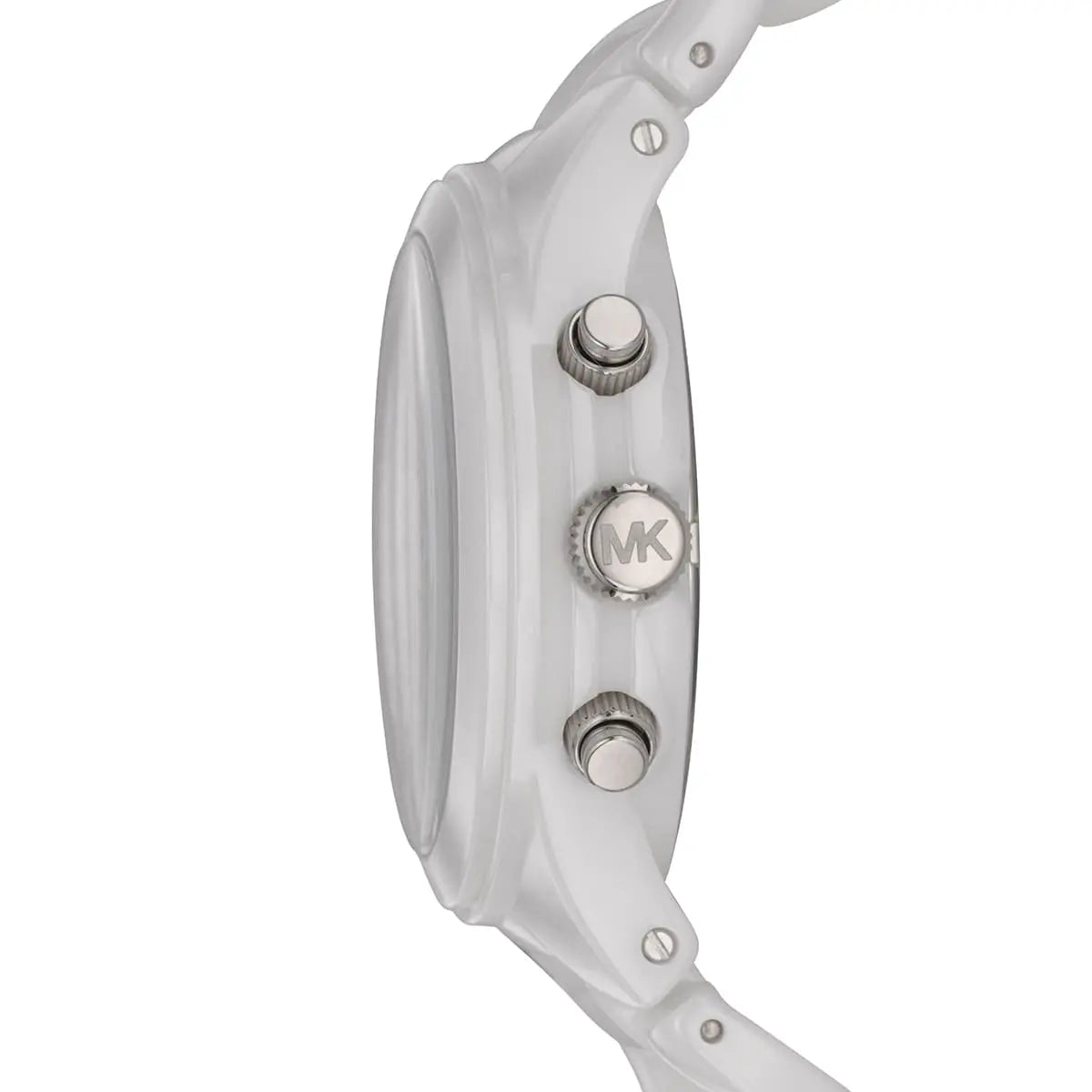 Michael Kors MK5387 Ceramic White Dial White Steel Strap Women's Watch