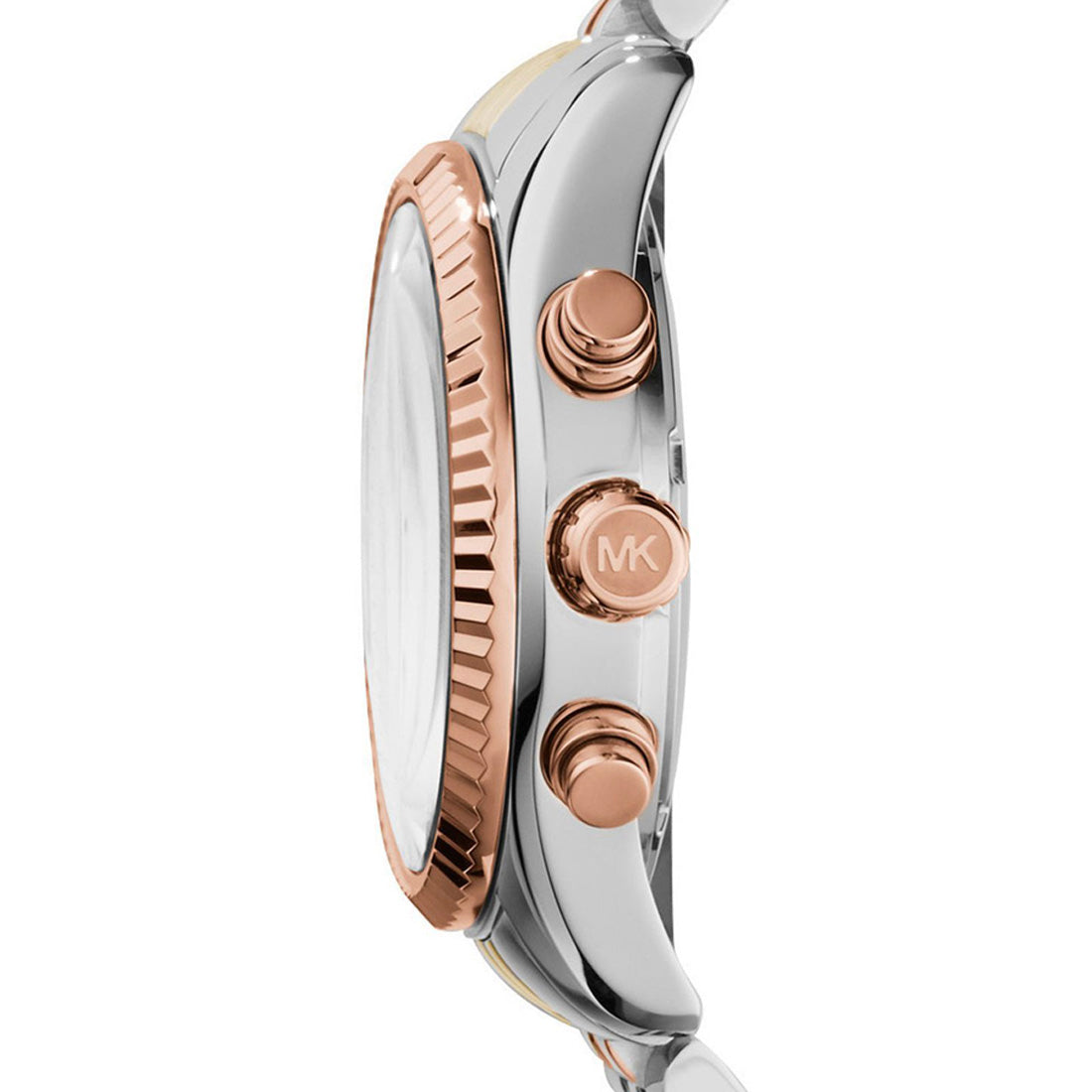 Michael Kors MK5735 Lexington Chronograph Silver Dial Tri-Tone Women's Watch