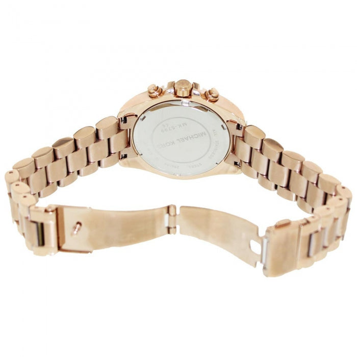 Michael Kors MK5799 Bradshaw Chronograph Rose Dial Women's Watch