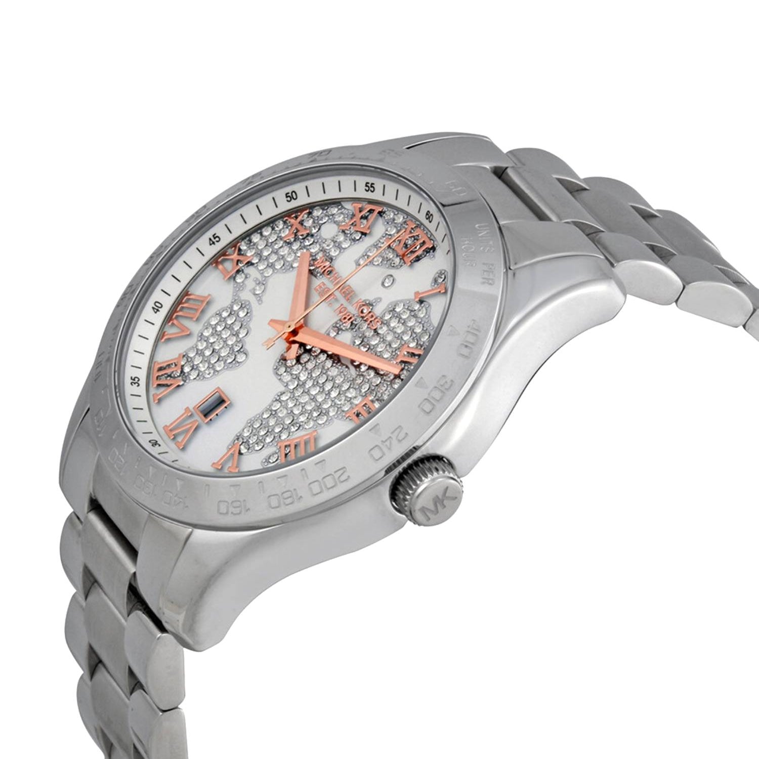 Michael Kors MK5958 Layton Silver Crystal Pave Dial Women's Watch