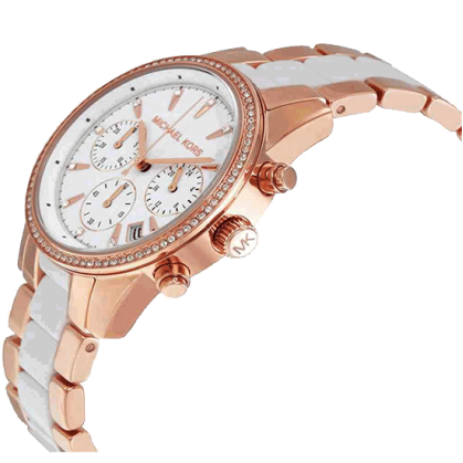 Michael Kors MK6324 Ritz Quartz White Dial Women's Watch