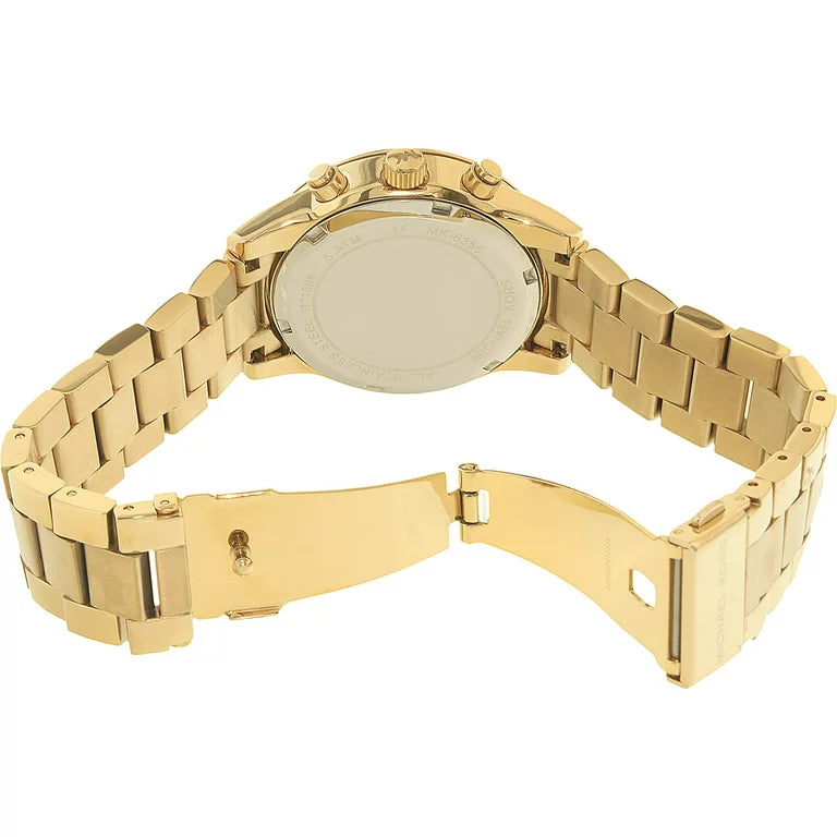 Michael Kors MK6356 Ritz Chronograph Gold Dial Women's Watch