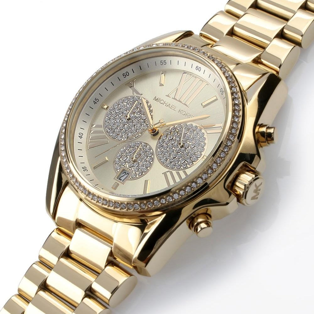 Michael Kors MK6538 Gold Bradshaw Pave Women's Watch