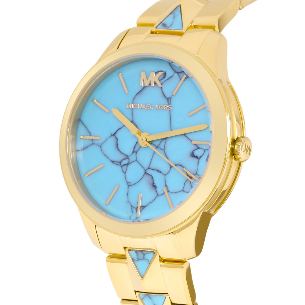 Michael Kors MK6670 Runway Mercer Turquoise Dial Women's Watch