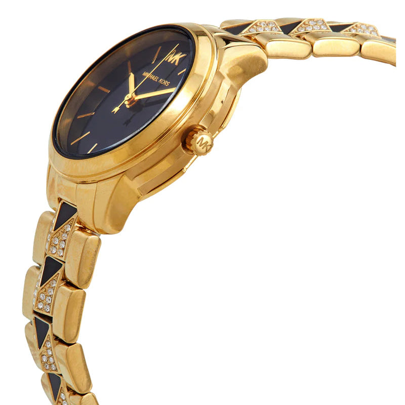 Michael Kors MK6672 Runway Mercer Quartz Black Dial Women's Watch