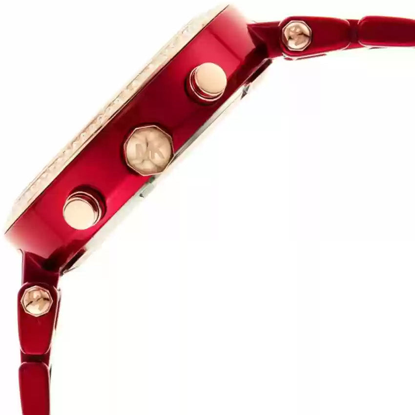 Michael Kors MK6805 Parker Red Coated steel Women's Watch