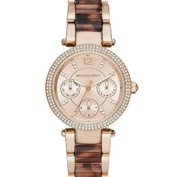 Michael Kors MK6834 Quartz Crystal Rose Gold Dial Women's Watch