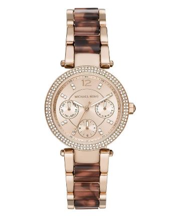Michael Kors MK6834 Quartz Crystal Rose Gold Dial Women's Watch