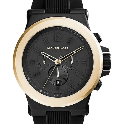 Michael Kors MK8383 Dylan Black Rubber Quartz Men's Watch