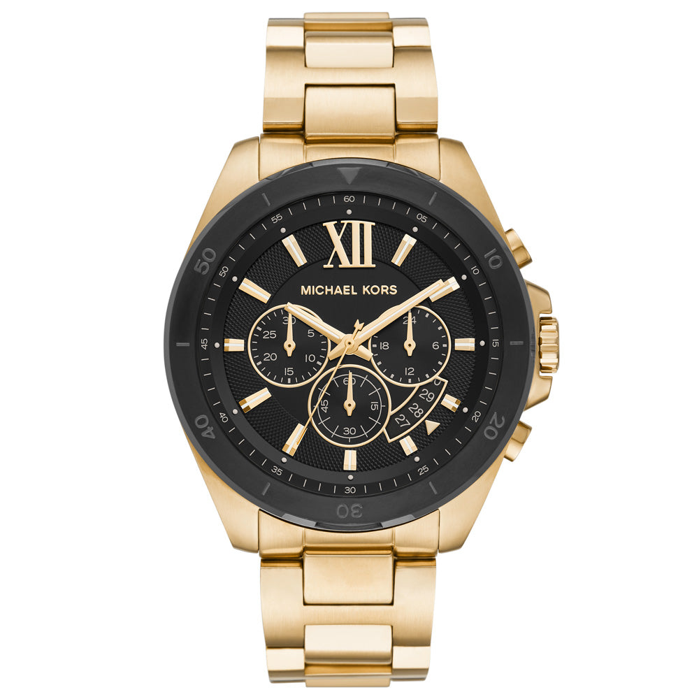 Michael Kors MK8848 Brecken Chronograph Quartz Crystal Black Dial