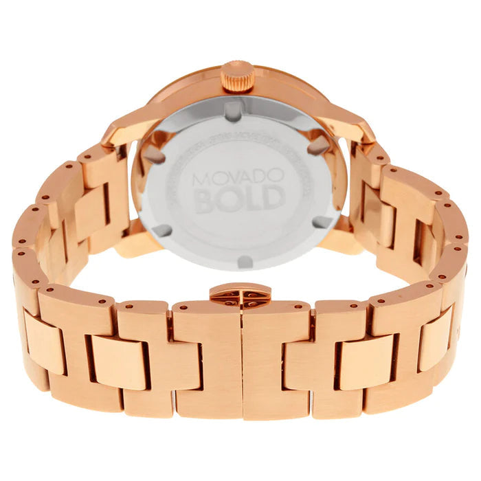 Movado 3600342 Bold Rose Dial Rose Gold-tone Stainless Steel Women's Watch