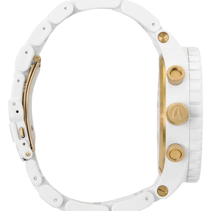 Nixon A083-1035 Chrono All White Men's Watch