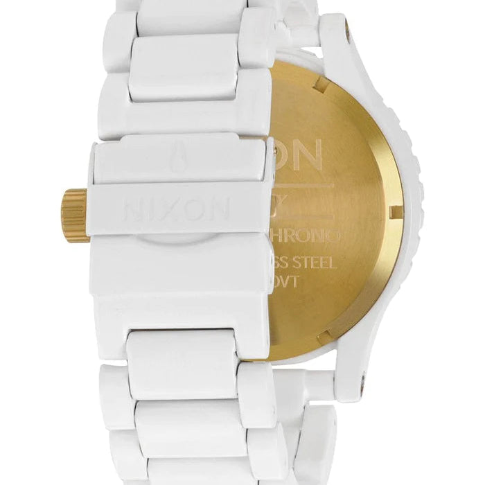 Nixon A083-1035 Chrono All White Men's Watch