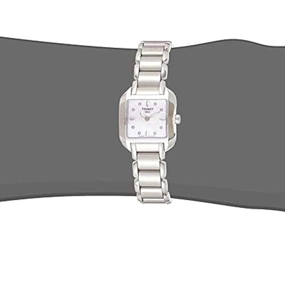 Tissot T02.1.285.74 T-Trend T-Wave Mother of Pearl Diamond Women's Watch
