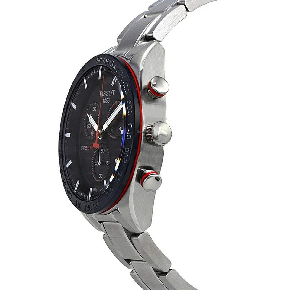 Tissot T100.417.11.051.01 Chronograph Black Dial Men's Watch