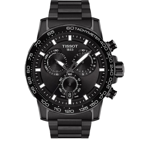 Tissot T125.617.33.051.00 Black Dial Black Stainless Steel Men's Watch