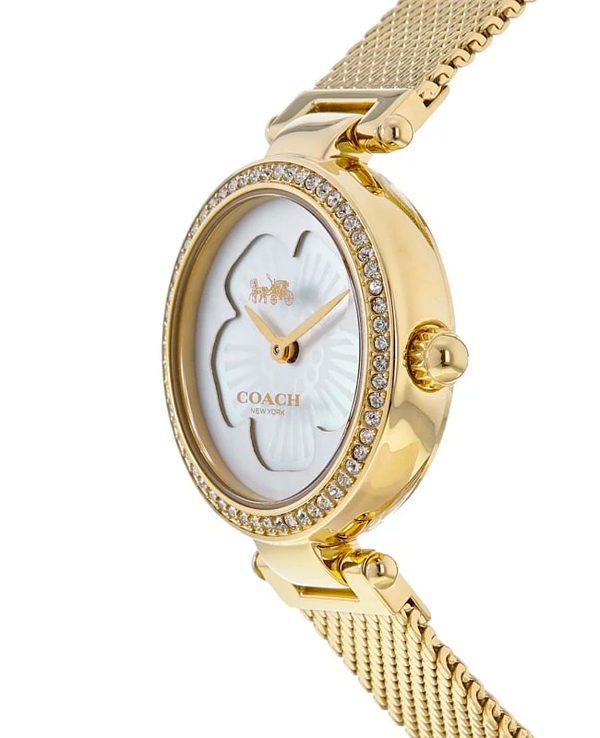 Coach 14503512 Mother of Pearl Dial Gold Steel Women's Watch - WATCH ACES