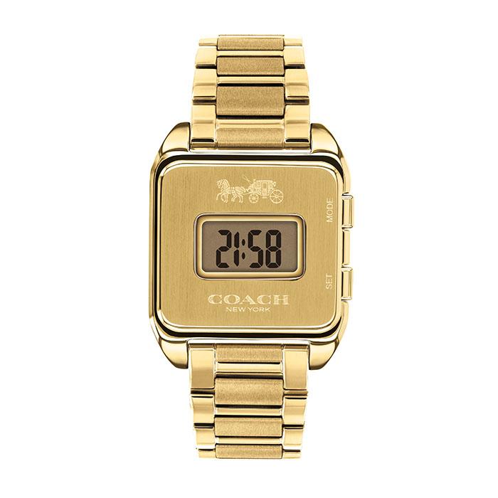 Coach 14503591 Darcy Gold Tone Stainless Steel Quartz  Womens Watch - WATCH ACES