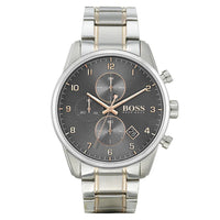 Hugo Boss 1513789 Skymaster Grey Dial Two Tone Steel Strap Men's Watch