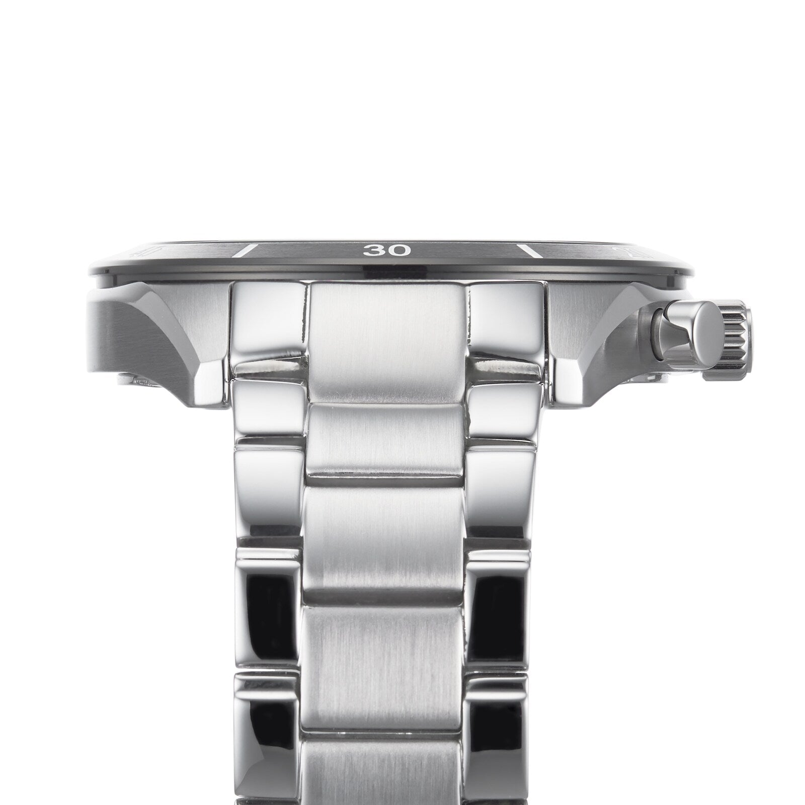 Hugo Boss 1513862 Santiago Black Dial Silver Steel Strap Men's Watch