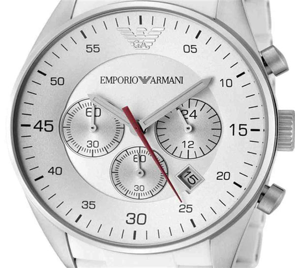 Emporio Armani AR5859 White Dial Men's Watch