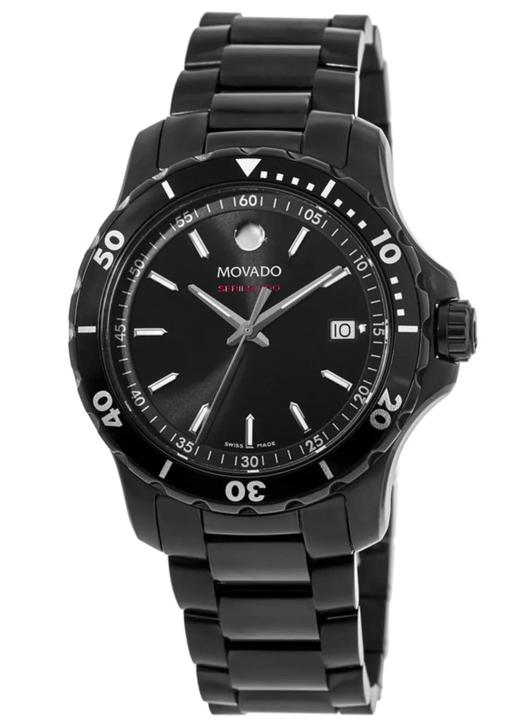 Movado 2600143 series 800 Black Dial PVD Steel Men's Watch