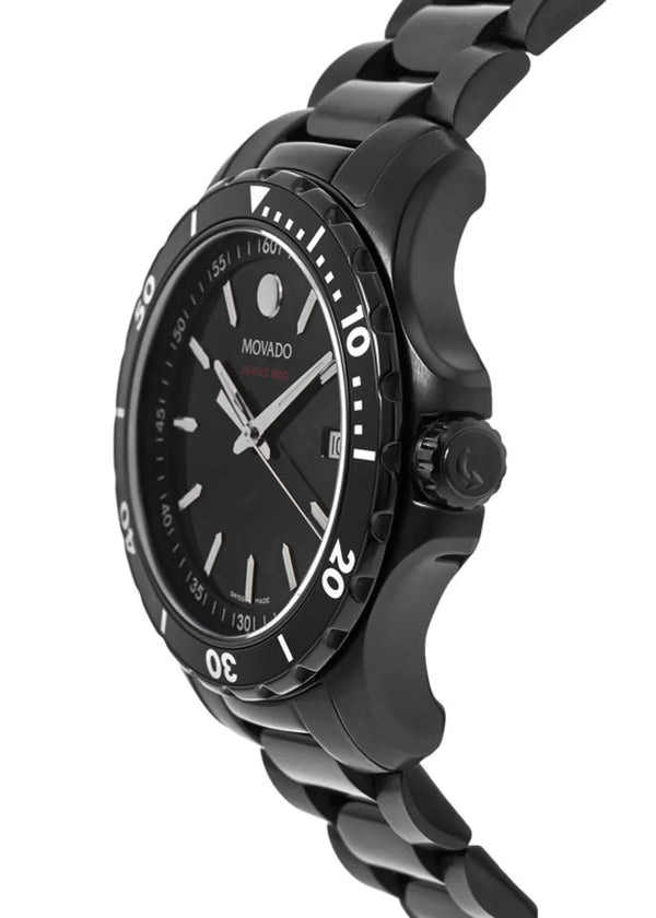 Movado 2600143 series 800 Black Dial PVD Steel Men's Watch