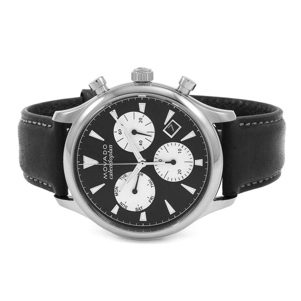 Movado 3650005 Heritage Chronograph Black Dial Men's Watch