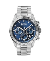 Hugo Boss 1513755 Hero Sport Blue Dial Silver Steel Strap Men's Watch