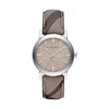Burberry BU9029 The City Quartz Brown Dial Leather Strap Women’s Watch