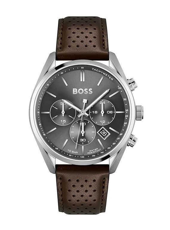 Hugo Boss 1513815 Champion Brown Leather Chrono Men's Watch