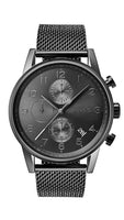 Hugo Boss 1513674 Navigator Grey Dial Grey Mesh Bracelet Men's Watch
