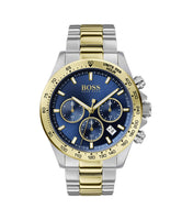 Hugo Boss 1513767 Hero Blue Dial Two Tone Steel Strap Men's Watch