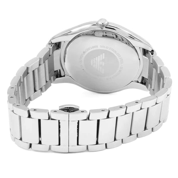 Emporio Armani AR11085 Valente Quartz Blue Dial Silver Steel  display picture 2