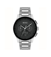 Hugo Boss 1513762 Peak Black Dial Stainless Steel Bracelet Men's Watch