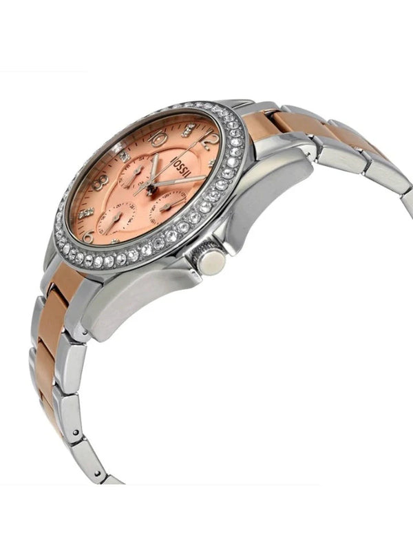 Fossil ES4145 Riley Steel Multifunction Crystallized Women's Watch