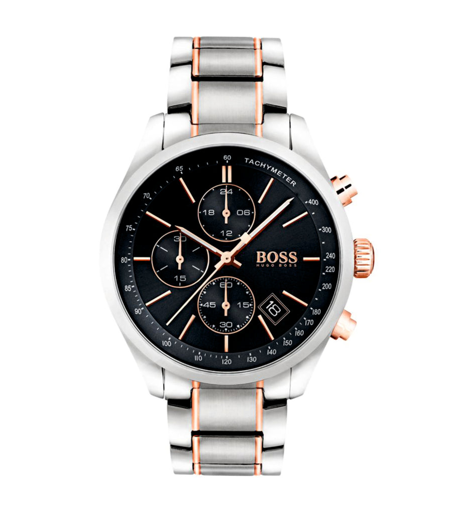 Hugo Boss 1513473 Grand Quartz Black Dial Men's Watch