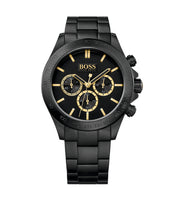 Hugo Boss 1513278 Ikon Chronograph Black Enamel Dial Men's Watch