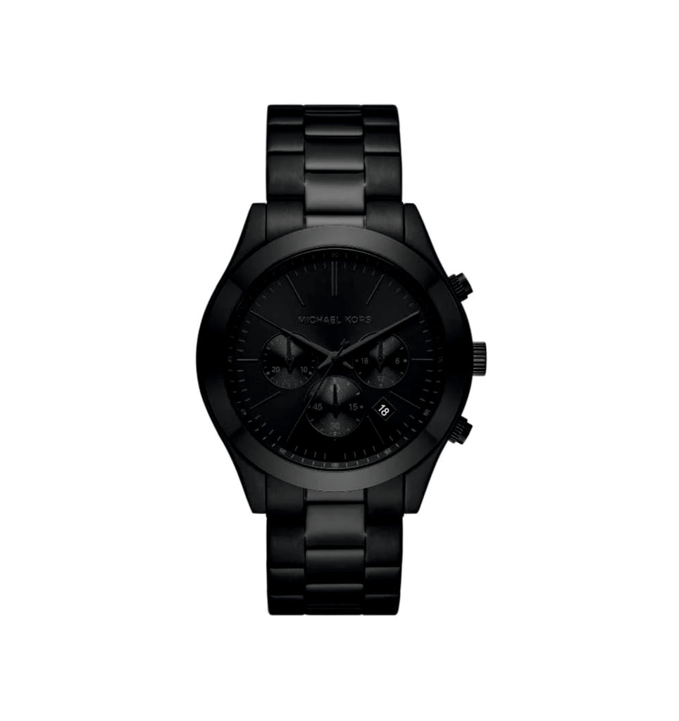 Michael Kors MK8919 Slim Runway Chronograph Black Dial Black Strap Men’s Watch