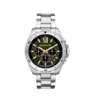Michael Kors MK8984 Brecken Chronograph Green Dial Silver Stainless Steel Men’s Watch