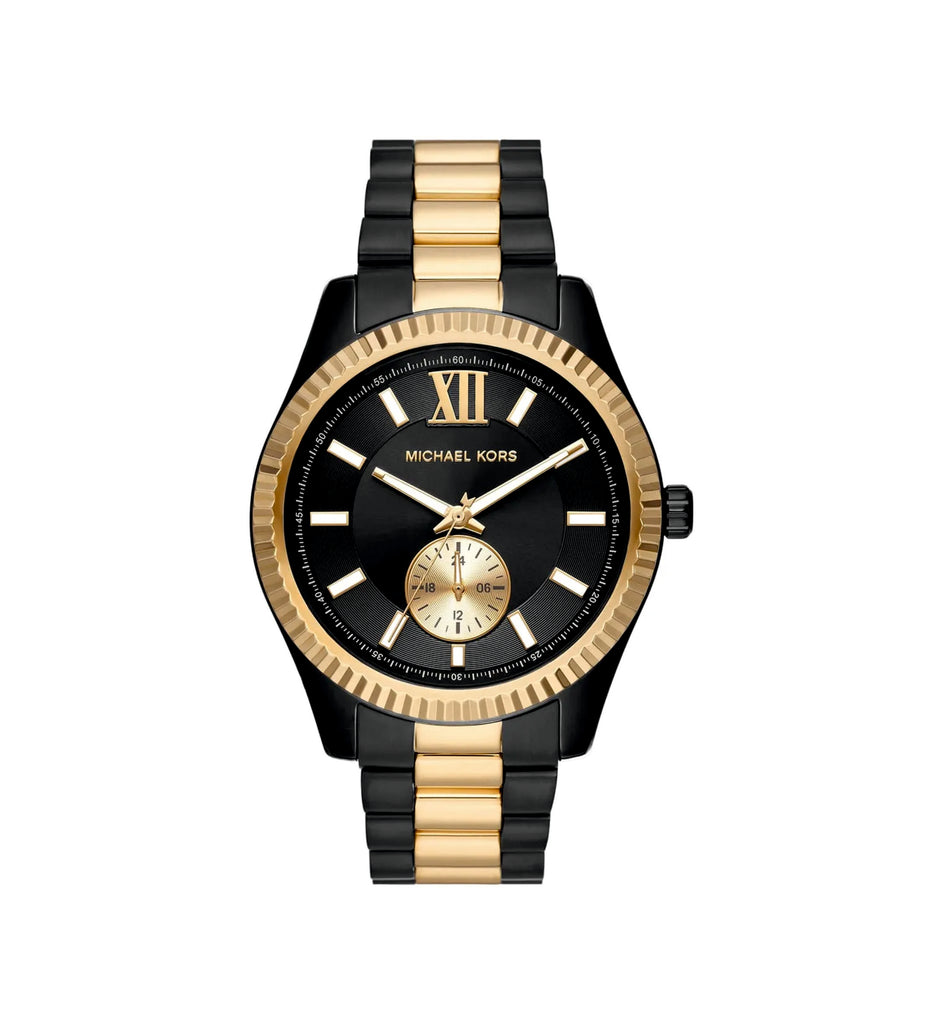 Michael Kors MK8948 Lexington Multifunction Black Dial Two-Tone Stainless Steel Men’s Watch